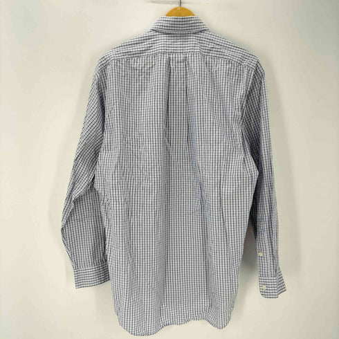 ラルフローレン RALPH LAUREN 90S BLAKE ブレイク ボニー刺繍 TWO-PLY COTTON トゥープレイコットン ギンガムチェック L/S ボタンダウン シャツ ビックサイズ メンズ import:M