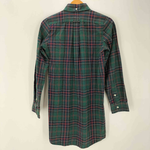 ラルフローレン RALPH LAUREN 90S BLAKE ブレイク ボニー刺繍 コットン タータンチェック L/S ボタンダウン シャツ ビックサイズ メンズ import:M