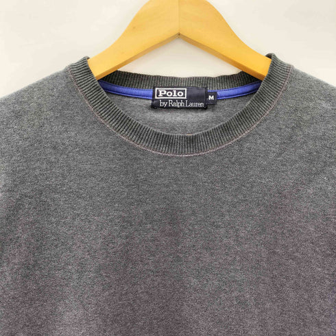 ポロバイラルフローレン Polo by RALPH LAUREN 90S 裾ポニー刺繍 パイル地 プルオーバー コットン ニット セーター メンズ import:M