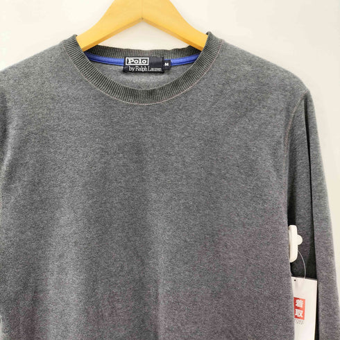ポロバイラルフローレン Polo by RALPH LAUREN 90S 裾ポニー刺繍 パイル地 プルオーバー コットン ニット セーター メンズ import:M