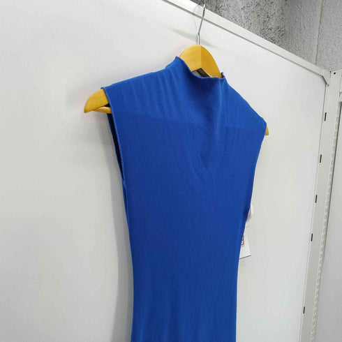 ザラ ZARA ソフトストレッチ ロング ニット ノースリーブ ワンピース レディース import:S