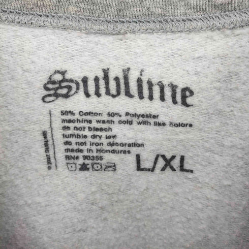 sublime フロントプリントクルーネックスウェット メンズ L/XL