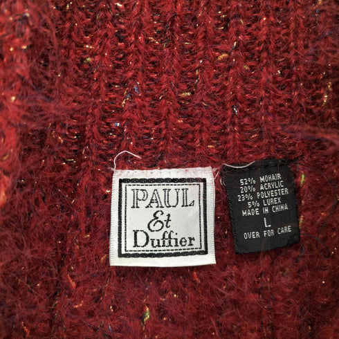 PAUL ET DUFFIER ラメ加工モヘアニット レディース L
