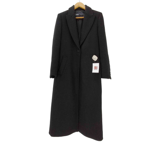 ザラ ZARA ツイード チェスター ロング コート レディース import:XS