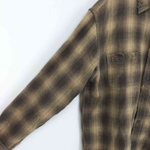ST.JOHN'S BAY Ombre Plaid Flannel Shirt メンズ import:L