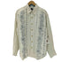 トミーバハマ Tommy Bahama リーフ 総柄 ライン L/S リネン シャツ メンズ import:M