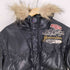 JERONIMO 1829 インディアン レザー リアルファー ダブルジップ 2WAY フェザー ダウン ジャケット Y2K メンズ import:M