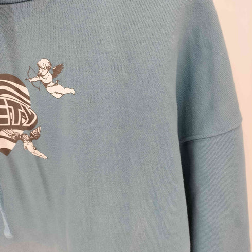 ナインティナインティ 9090 Tiger-pattern Angel Hoodie エンジェルプリント パーカー メンズ import:XL