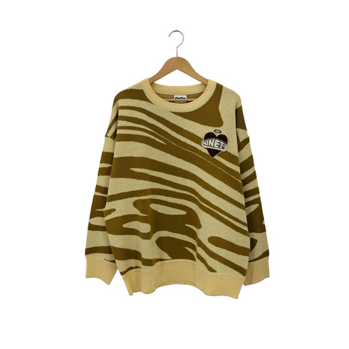 ナインティナインティ 9090 Tiger-pattern Knit トラ柄 ニット メンズ import:XL