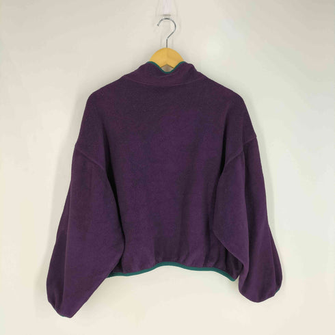 ウールリッチ WOOLRICH 80S USA製 スナップT クロップドフリースプルオーバー レディース import:L