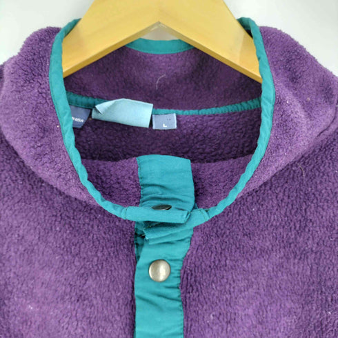 ウールリッチ WOOLRICH 80S USA製 スナップT クロップドフリースプルオーバー レディース import:L