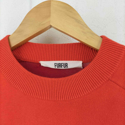 ファーファー furfur バイカラーニットトップス レディース F