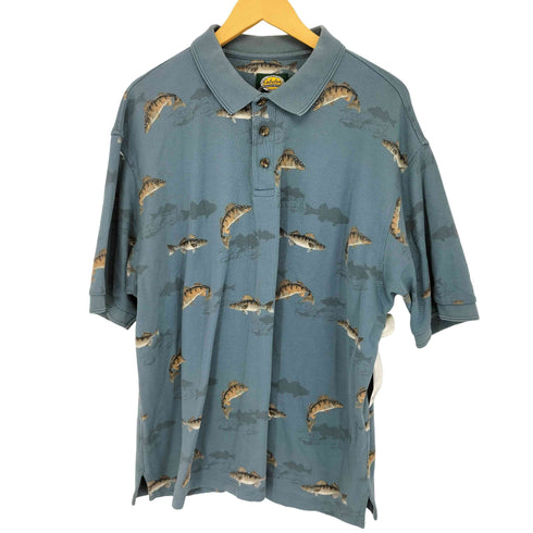 カベラス Cabela's 総柄 ポロシャツ メンズ import:XL