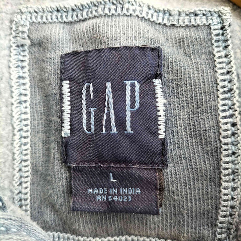 ギャップ Gap 00S OLD ハーフジップ 裏地フリース スウェット プルオーバー メンズ import:L