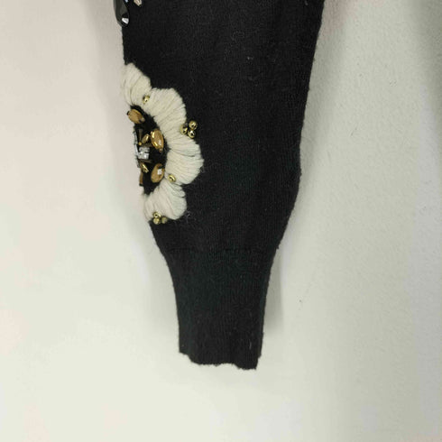チェスティ Chesty フラワー刺繍 クルーネックニット レディース FREE