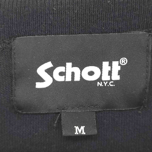 ショット Schott EAGLE AND RIBBON EMB 刺繍Tシャツ メンズ import:M