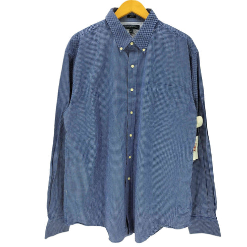 トミーヒルフィガー TOMMY HILFIGER SLIM FIT ギンガムチェック L/S ボタンダウン シャツ ビックサイズ メンズ XXL