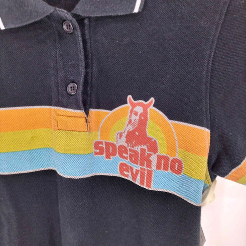 ヒステリック HYSTERIC speak no Evil 六芒星 プリント S/S ポロシャツ レディース FREE