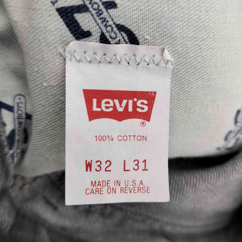 リーバイス Levis 90S USA製 557/558 COWBOYS 先染め ブラックデニム メンズ W32/L31