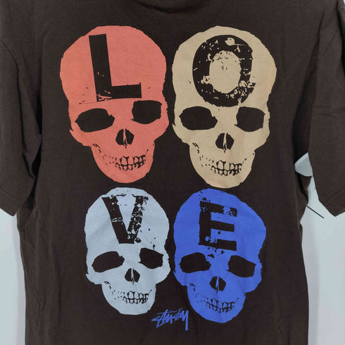 ステューシー Stussy 00s LOVE HATE SKULL LOVE Tシャツ メンズ JPN:M