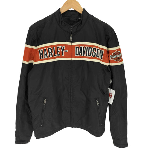 ハーレーダビッドソン HARLEY-DAVIDSON ロゴ 刺繍 裏地メッシュ バイカー デザイン ナイロン ジャケット ジェネレーションズジャケット メンズ import:S