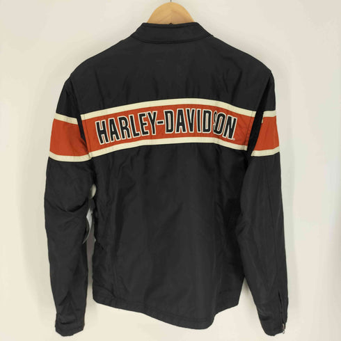 ハーレーダビッドソン HARLEY-DAVIDSON ロゴ 刺繍 裏地メッシュ バイカー デザイン ナイロン ジャケット ジェネレーションズジャケット メンズ import:S