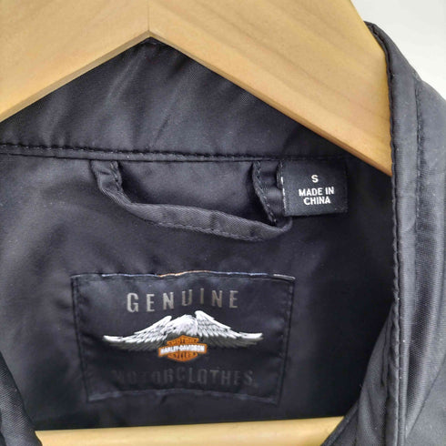 ハーレーダビッドソン HARLEY-DAVIDSON ロゴ 刺繍 裏地メッシュ バイカー デザイン ナイロン ジャケット ジェネレーションズジャケット メンズ import:S