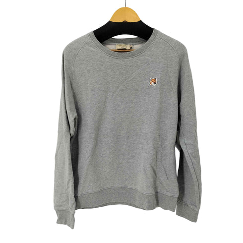 メゾンキツネ MAISON KITSUNE ワンポイント ラグラン スウェット 裏毛 メンズ import:L