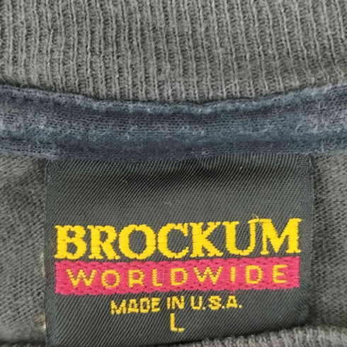ブロッカム BROCKUM 90s USA製 バンドプリントクルーネックTシャツ メンズ JPN:L
