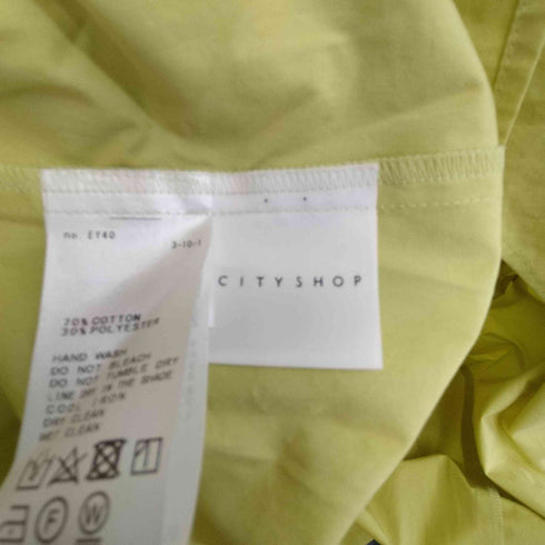 シティショップ CITYSHOP LAYERED SHIRT レイヤードデザイン レギュラーカラー 長袖シャツ レディース