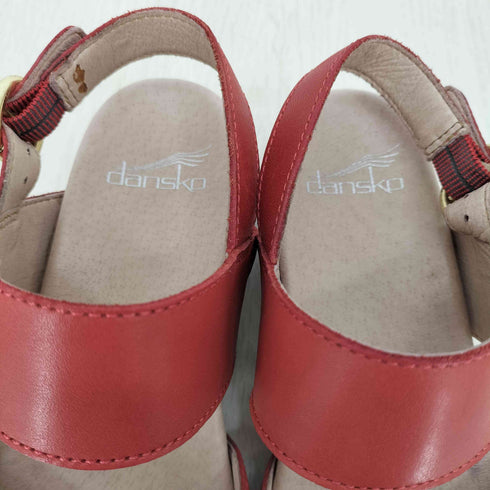 ダンスコ dansko レザー ストラップ サボサンダル レディース JPN:38