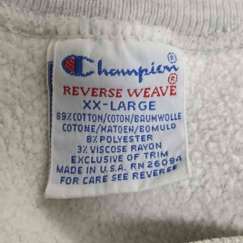 チャンピオン Champion 90S USA製 刺繍タグ REVERSEWEAVE 2段ラバープリント BOWRING GREEN メンズ import:XXL