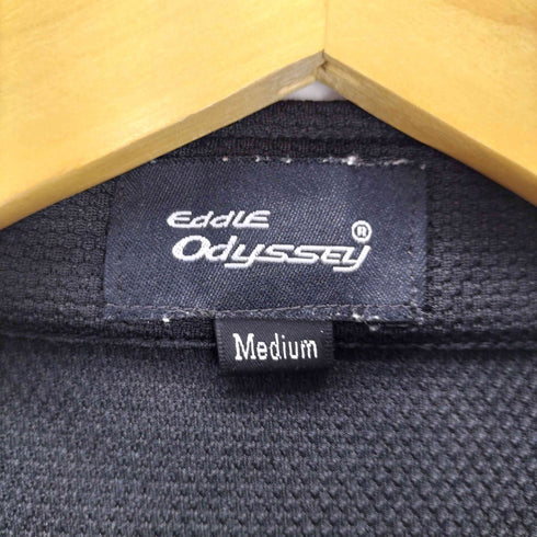 eddle odyssey エディオデッセイ 00S Y2K 総柄 プリント ジップアップ S/S カットソー メンズ JPN:M