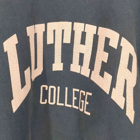 チャンピオン Champion 90S USA製 刺繍タグ REVERSEWEAVE LUTHER ラバープリント クルーネックスウェット メンズ import:L