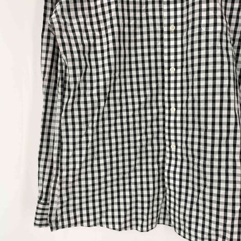 トミーヒルフィガー TOMMY HILFIGER SLIM FIT ギンガムチェック L/S ワイドカラー シャツ ビックサイズ メンズ 34-35