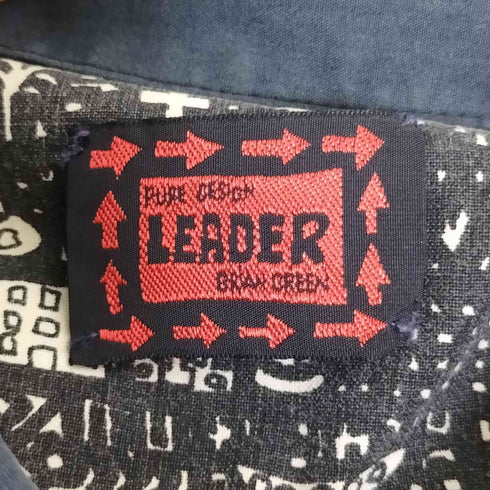 LERDER 総柄 シャツジャケット メンズ