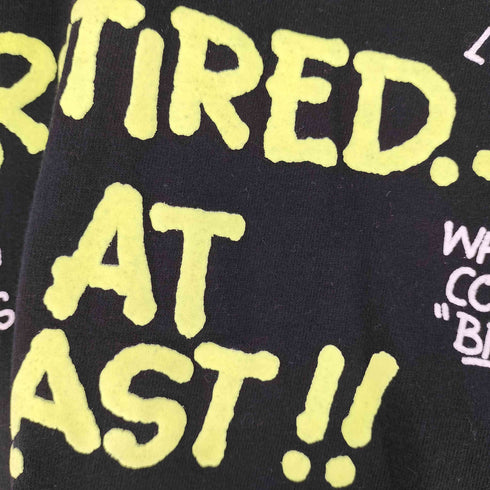 90S 91年コピーライト メッセージプリント Tシャツ シングルステッチ メンズ