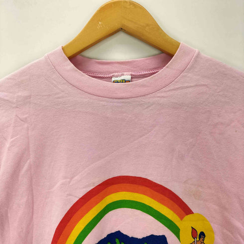 80S USA製 crazy shirt ボディ ホノルルマラソン 1983 両面プリント S/S Tシャツ シングルステッチ メンズ import:M