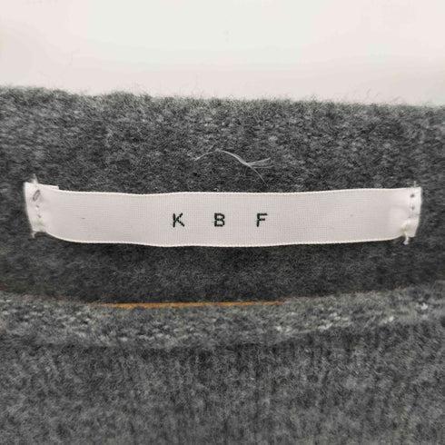 ケイビーエフ KBF ウール混 クルーネック ニット ワンピース レディース