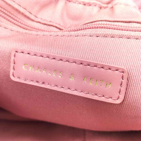 チャールズアンドキース CHARLES&KEITH アスペン ルーシュドダブルハンドルトート レディース