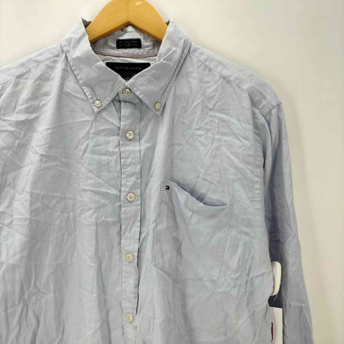 トミーヒルフィガー TOMMY HILFIGER 80s 2Ply Fubric Custom Fit ボタンダウン L/S シャツ ビックサイズ メンズ import:L