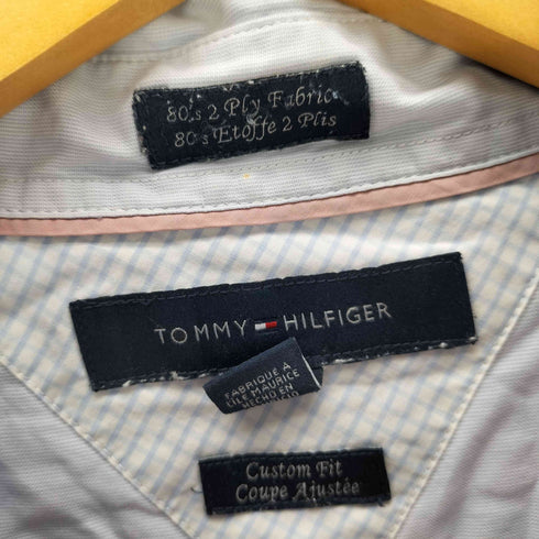 トミーヒルフィガー TOMMY HILFIGER 80s 2Ply Fubric Custom Fit ボタンダウン L/S シャツ ビックサイズ メンズ import:L