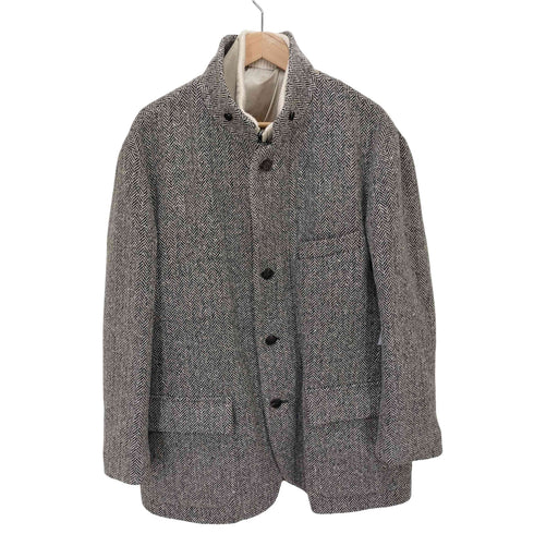Corneliani ライナーベスト付き カシミヤ混 ウールジャケット ヘリンボーン メンズ 6R