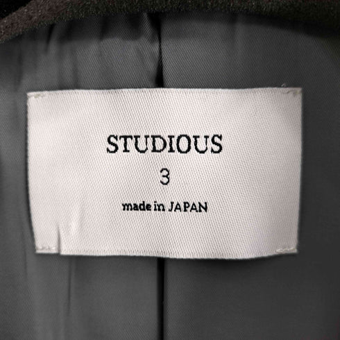 ステュディオス STUDIOUS ストレッチ メルトン チェスターコート メンズ JPN:3