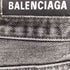 バレンシアガ BALENCIAGA 22SS UNISEX ブラック テーパードデニムパンツ メンズ 30