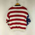 80S Signature WEATERS LTD. USA製 国旗柄 クルーネックニット メンズ S