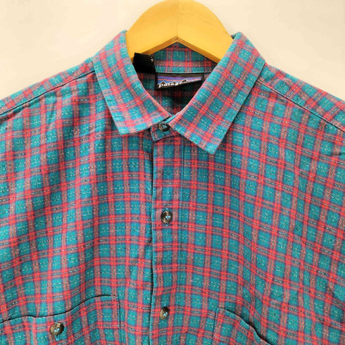 パタゴニア patagonia 90-00S ポルトガル製 タータンチェック L/S フランネル シャツ メンズ import:M