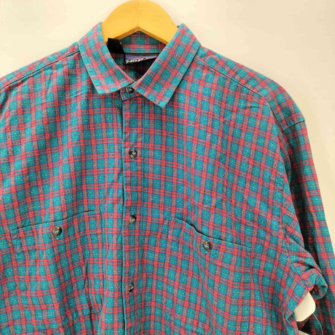 パタゴニア patagonia 90-00S ポルトガル製 タータンチェック L/S フランネル シャツ メンズ import:M