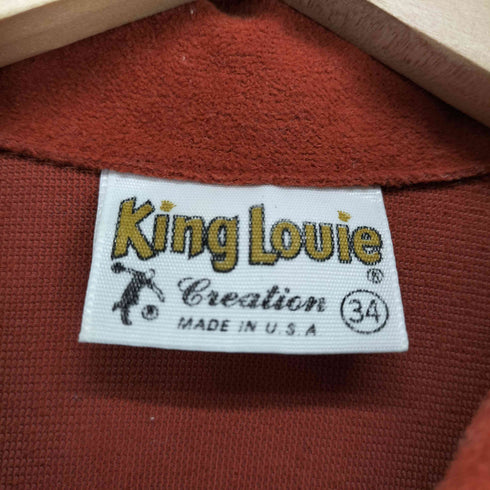 キングルイ King louie 70s USA製 パイル切替ハーフジップシャツ メンズ 34