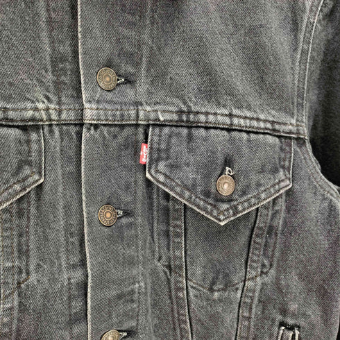 リーバイス Levis 80S USA製 70506 ボタン裏 777 刻印 先染め ブラック トラッカー デニム ジャケット メンズ 38R